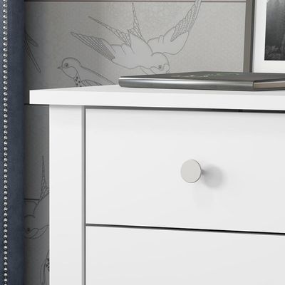 Mesa de Cabeceira Ditália 3 Gavetas Dm-113 Branco