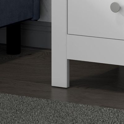 Mesa de Cabeceira Ditália 3 Gavetas Dm-113 Branco