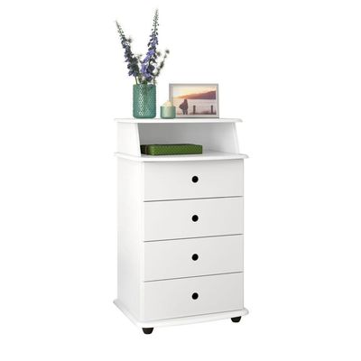 Conjunto De Mesas De Cabeceira Kansas Ll Branco