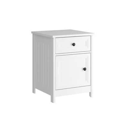 Mesa de Cabeceira 1 Gaveta 1 Porta Dm-114 Branco Ditália