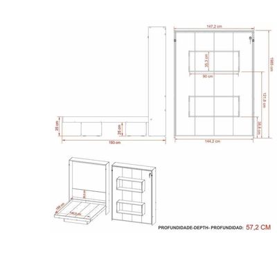 Cama Articulada Casal Multimóveis Vcr35036