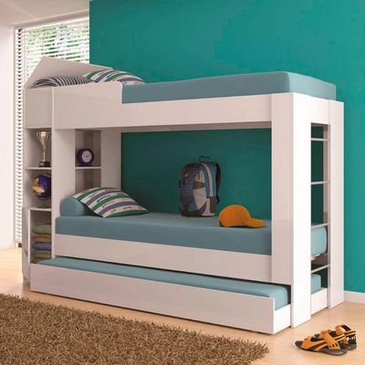 Beliche Cama Aux C/ 3 Colchões Ditália Treliche Cm-15
