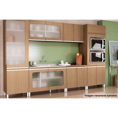 Tampo De Cozinha Modulado P/ Balcão E609 120cm Nogueira - Kappesberg
