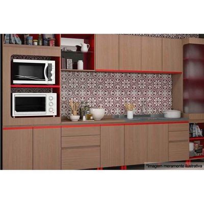 Tampo P/ Balcão Cozinha E603 60cm Nogueira - Kappesberg