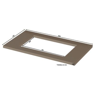 Tampo P/ Balcão Cozinha Lyra 80cm Cooktop Duna - Henn