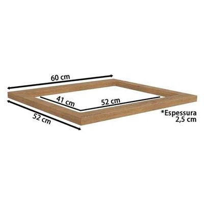 Tampo P/ Balcão Cozinha E604 60cm Cooktop Nogueira - Kappesberg