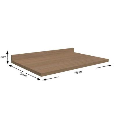 Módulo Cozinha Kappesberg Maxxi Tampo P/ Balcão E607 80cm Nogueira