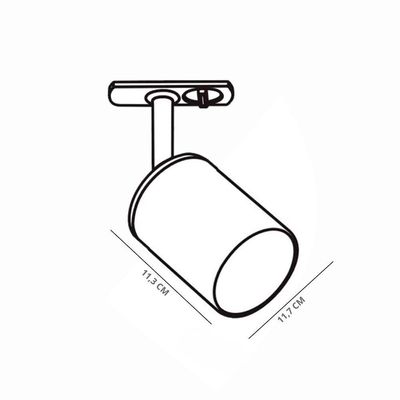 Kit Trilho Taschibra Com 3 Spot Track Ar111 Gu10 Bivolt Branco