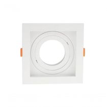 Spot Recuado De Embutir Quadrado Móvel Par30 Branco Taschibra
