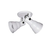 Spot De Sobrepor Hol Duplo Circular Direcionável 2xe27 Taschibra Bivolt Branco