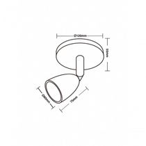 Spot De Led Direct Mr16 Circular 4w Branco Taschibra 6500k Luz Fria