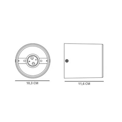 Spot De Sobrepor Cannon Par30 Redondo Taschibra Branco