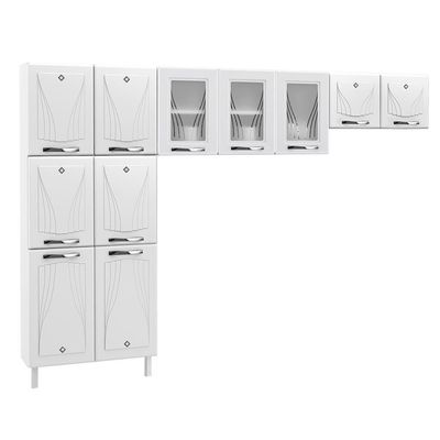 Cozinha De Aço Compacta Star New Branco 3 Peças