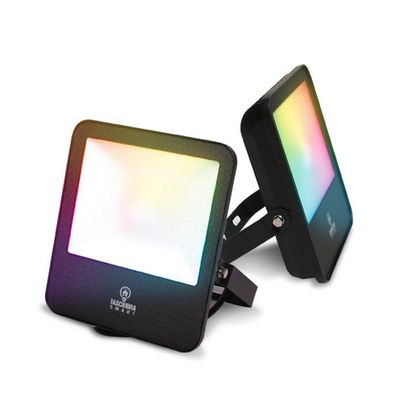 Refletor Taschibra Smart Led Wi-Fi 50W Inteligente Cct+Rgb Preto Bivolt Bivolt