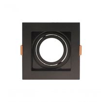 Spot Recuado De Embutir Quadrado Móvel Ar 70 Preto Taschibra