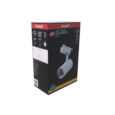 Spot Trilho Authentic Led 7w Branco 3000k Avant