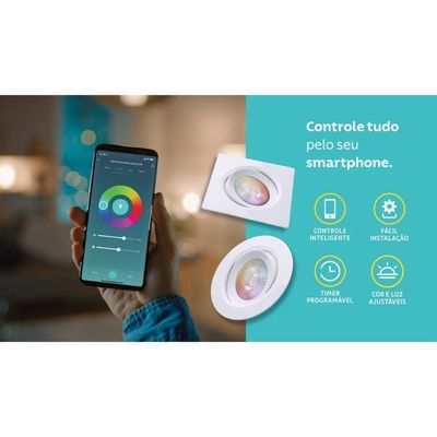 Spot Quadrado De Embutir Tramontina Smart Led 350 Lm 5 W Com