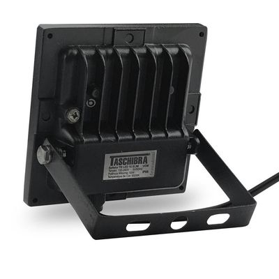 Refletor Taschibra Led Tr Slim 10W Luz Branco Fria 6500K Preto Bivolt Bivolt