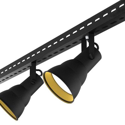 Spot De Sobrepor Hol Eletrocalha E27 Preto Taschibra Preto