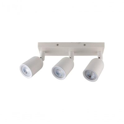 Spot De Led Direct Triplo Mr16 Linear 12w Branco Taschibra 6500k Luz Fria