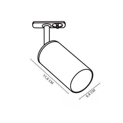 Spot Direcionável Taschibra Track Par20 E27 Para Trilho Bivolt Preto