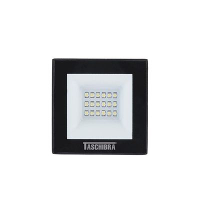 Refletor Tr Led 20w Slim Preto - Taschibra 3000k (amarela)