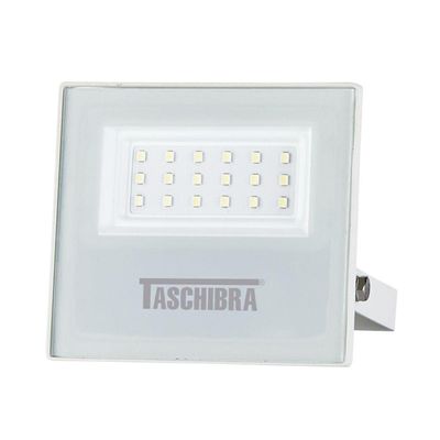 Refletor Taschibra Led Tr Slim 20W Luz Verde Branco Bivolt Bivolt