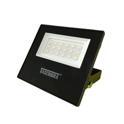Kit 6 Refletores Taschibra Led Tr Slim 20w 6500k Preto Bivolt
