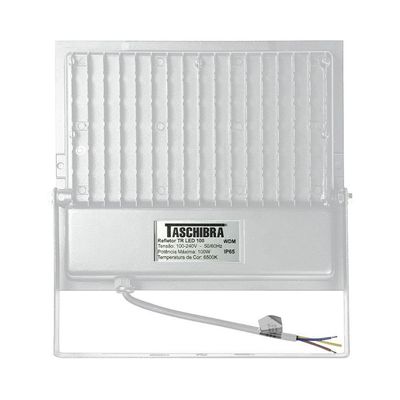 Refletor Taschibra Led Tr Slim 100W Luz Branco Quente 3000K Branco Bivolt Bivolt