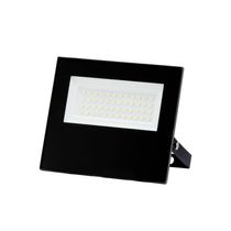 6 Refletores Taschibra Led Tr Slim 50w 6500k Preto Autovolt Preto
