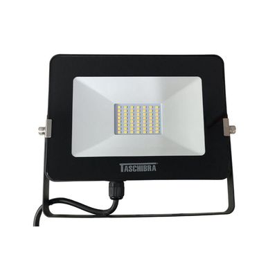 Refletor Taschibra Led Tr Slim 30W Luz Verde Preto 110V Bivolt
