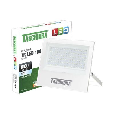 Refletor Taschibra Led Tr Slim 100w 6500k Branco Bivolt