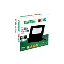 Refletor Tr Led 10w Slim Preto - Taschibra 6500k (branca)