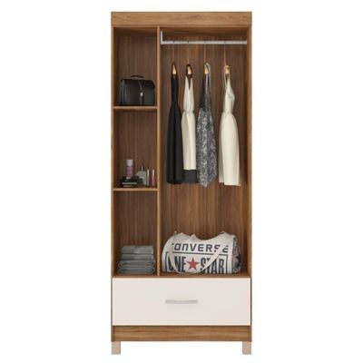 Conjunto Quarto Guarda Roupa E Comoda Jones Amendola Off-white