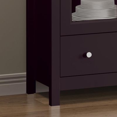 Estante Livreiro C Iluminação 2 Portas 1gaveta Ditália Preto