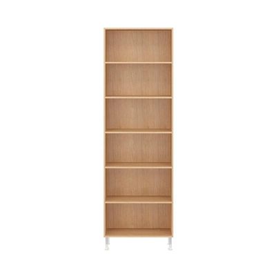 Estante Livreiro Ditália Aspen 2 Porta Vidro Carvalho Cd-308