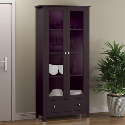 Estante Livreiro C Iluminação 2 Portas 1gaveta Ditália Preto