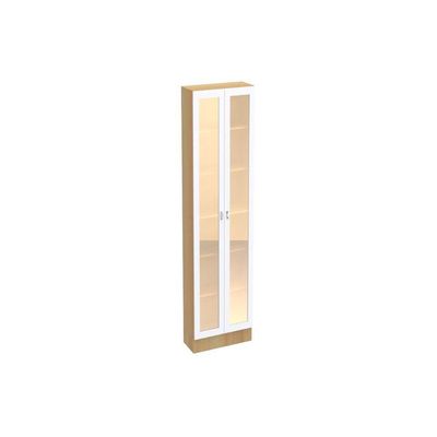 Paneleiro Ditália Denver 2 Portas Vidro Rv/branco Cd-386