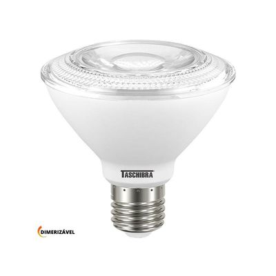 Lâmpada Led Taschibra Par 30 E27 Ip65 Dimerizavel Bivolt 2700k Luz Quente