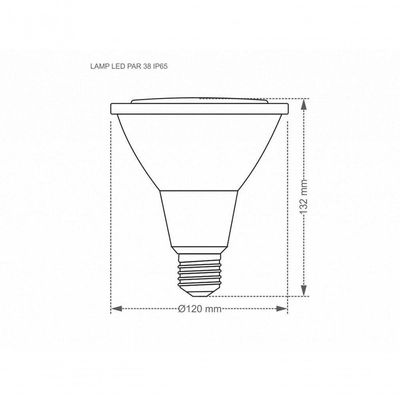 Lâmpada Led Taschibra Par 38 E27 Ip65 Verde Bivolt