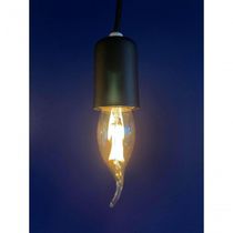 Lâmpada Led Filamento Retrô Vela Chama 2W - Amarelo 2200K E27