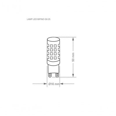 Lâmpada Led G9 Espiga 3w Taschibra 2700k Luz Quente 220v