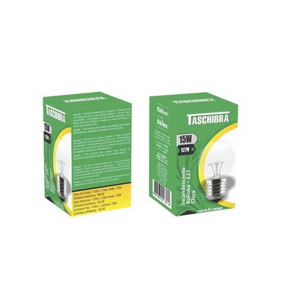 Lâmpada Incandescente Taschibra Bolinha Clara 15w E27 110v