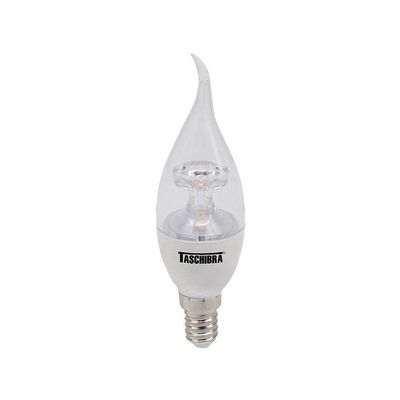 Lâmpada Led Vela Bico Torcido Tvl 3w Taschibra E14/e27 Bivolt 2700k Luz Quente