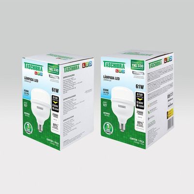 Lâmpada Super High Led Tkl 61w Taschibra E27 Bivolt