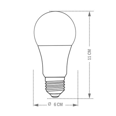 Kit 10 Lâmpadas Led Bulbo Tkl 15w Taschibra E27 Bivolt 6500k Luz Fria