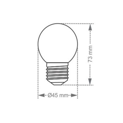Lâmpada Incandescente Taschibra Bolinha Leitosa 15w E27 220v