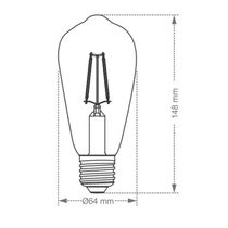 Lâmpada Led Smart Wi-fi Inteligente St64 Filamento 7w E27 Taschibra