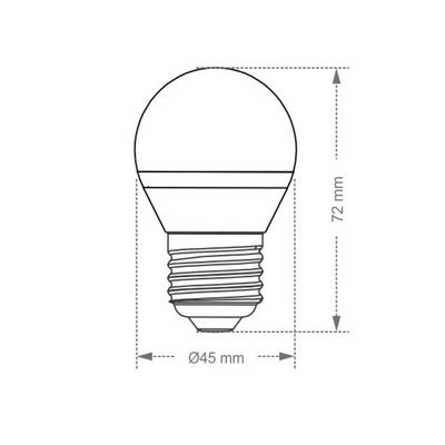 Lâmpada Led Taschibra Bolinha Tbl 1w Colorida E27 220v Vermelha
