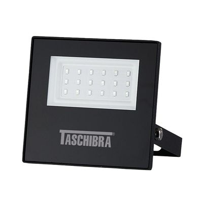 Refletor Taschibra Led Tr Slim 30W Luz Verde Preto Bivolt Bivolt